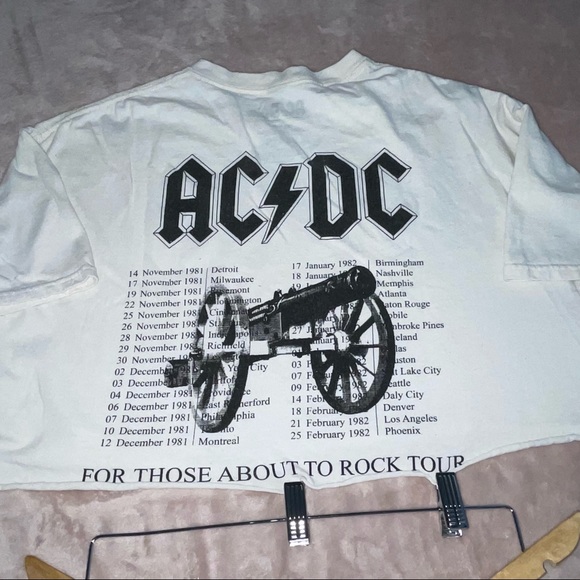 Vintage style AC/DC crop top size XL - Picture 4 of 6